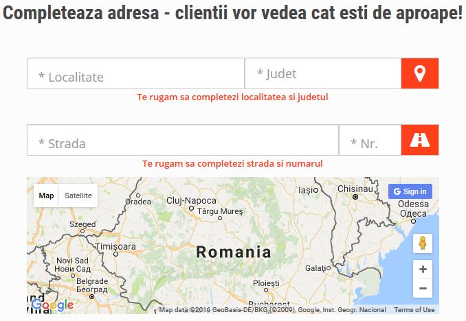 Exemplu adauga adresa